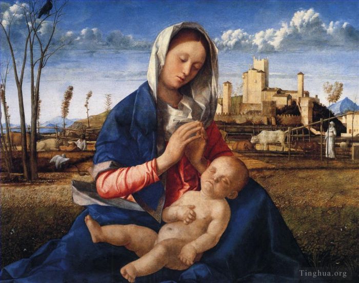 Giovanni Bellini Ölgemälde - Die Jungfrau und das Kind