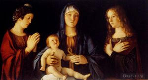 Giovanni Bellini Werk - Jungfrau und Kind zwischen der heiligen Katharina und der heiligen Maria