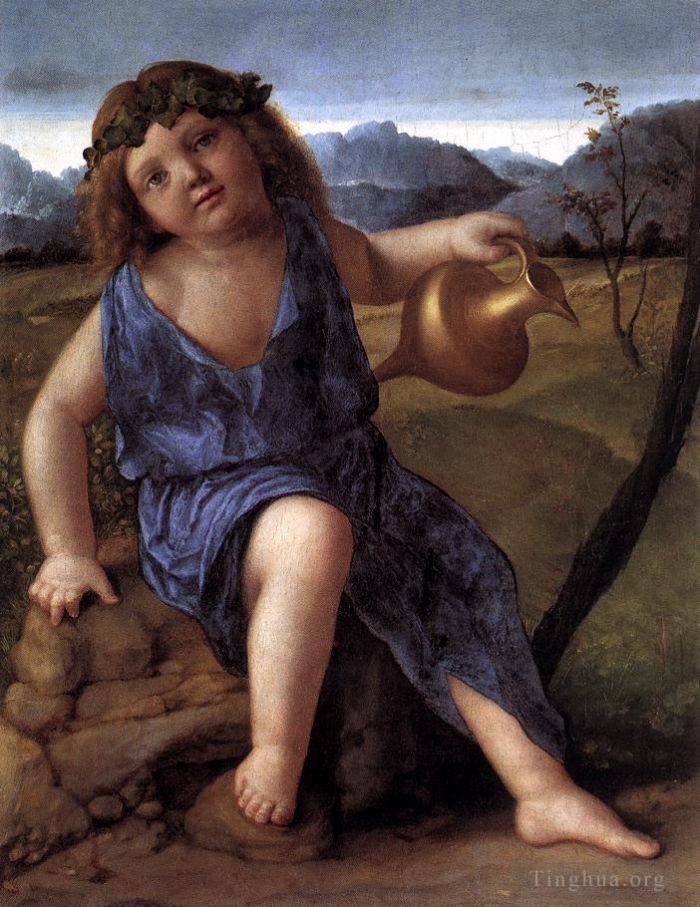 Giovanni Bellini Ölgemälde - Junger Bacchus