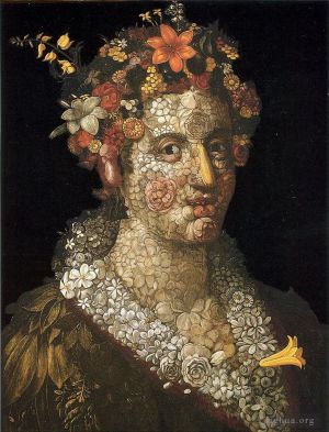 Giuseppe Arcimboldo Werk - Blumenfrau