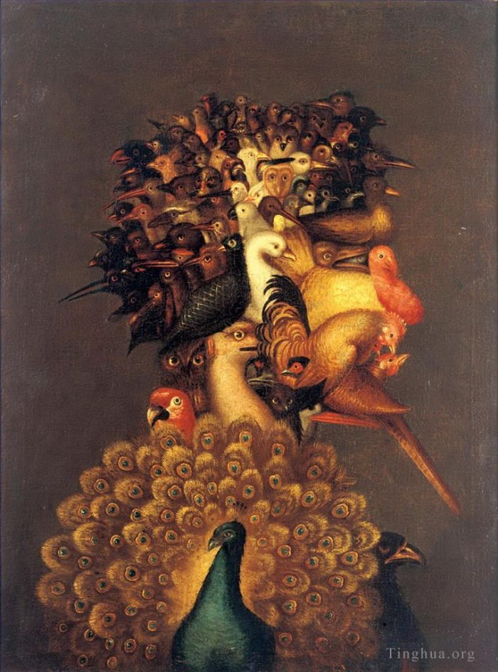 Giuseppe Arcimboldo Ölgemälde - Mann der Vögel