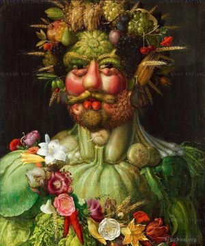 Giuseppe Arcimboldo Werk - Mann aus Gemüse und Blumen