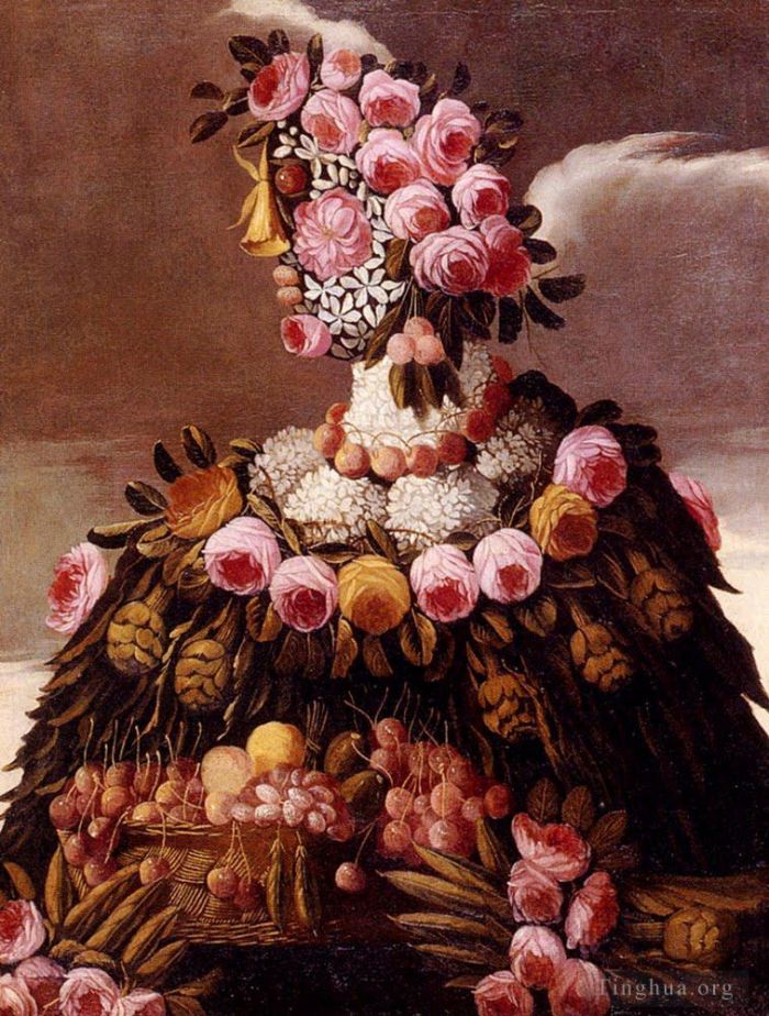 Giuseppe Arcimboldo Ölgemälde - Frau der Blumen