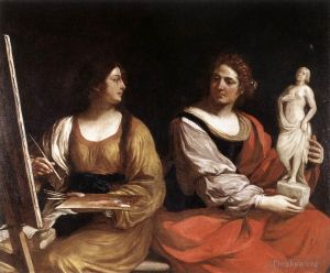 Guercino Werk - Allegorie der Malerei und Skulptur