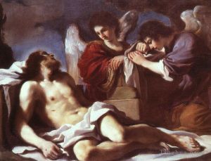 Guercino Werk - Engel weinen über den toten Christus
