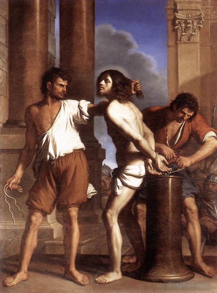 Guercino Ölgemälde - Die Geißelung Christi