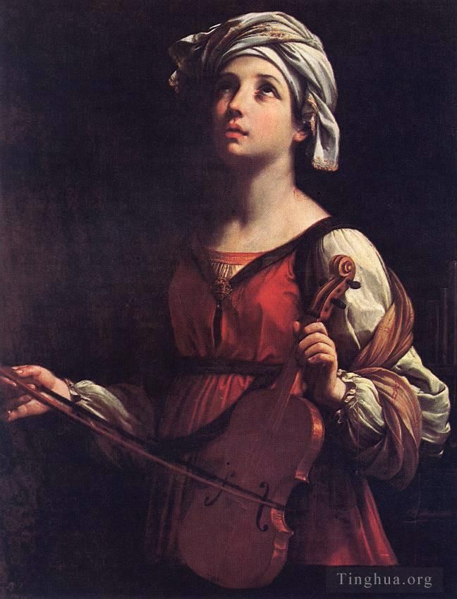 Guido Reni Ölgemälde - Heilige Cäcilia