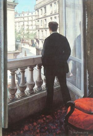 Gustave Caillebotte Werk - Ein junger Mann an seinem Fenster
