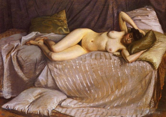 Gustave Caillebotte Ölgemälde - Femme Nue Etendue Sur Un Divan