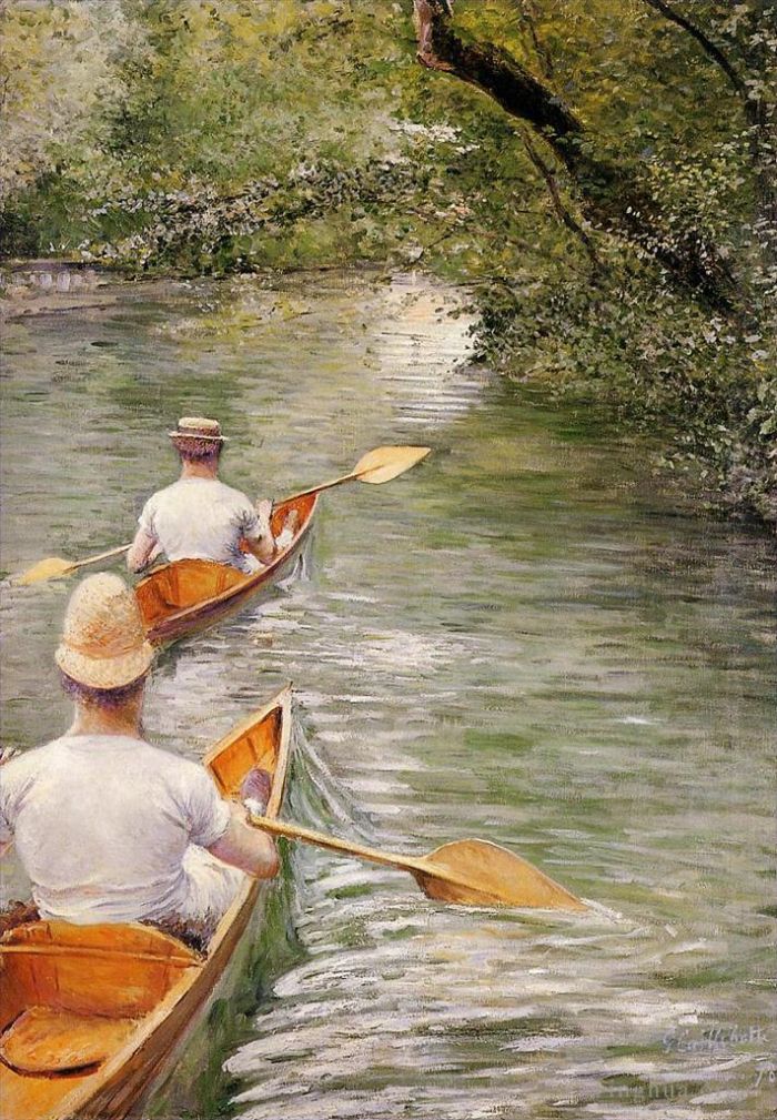 Gustave Caillebotte Ölgemälde - Perissoires, auch bekannt als The Canoes