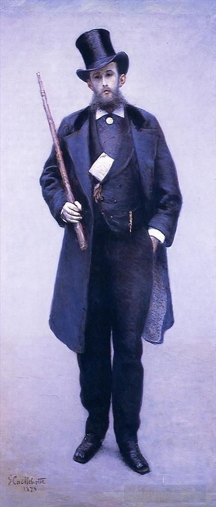 Gustave Caillebotte Ölgemälde - Porträt von Paul Hugot