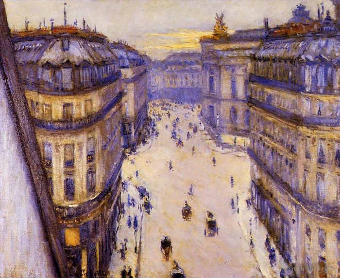 Gustave Caillebotte Ölgemälde - Rue Halevy vom sechsten Stock aus gesehen