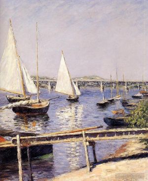 Gustave Caillebotte Werk - Segelboote in der Meereslandschaft von Argenteuil