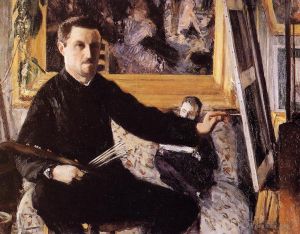 Gustave Caillebotte Werk - Selbstporträt mit Staffelei
