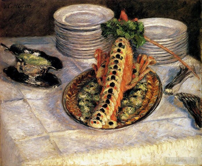 Gustave Caillebotte Ölgemälde - Stillleben mit Krebsen