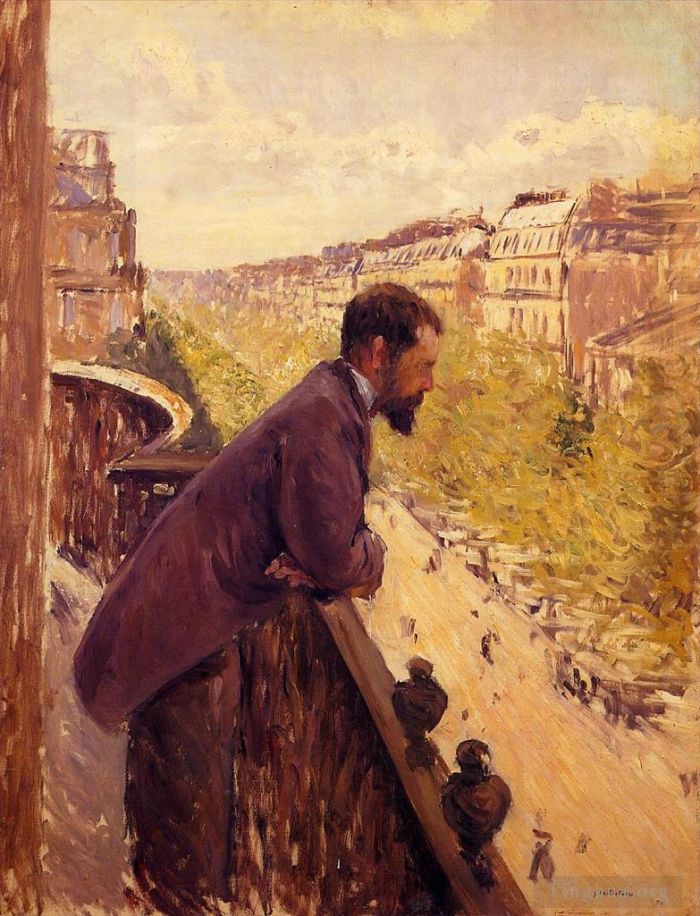 Gustave Caillebotte Ölgemälde - Der Mann auf dem Balkon