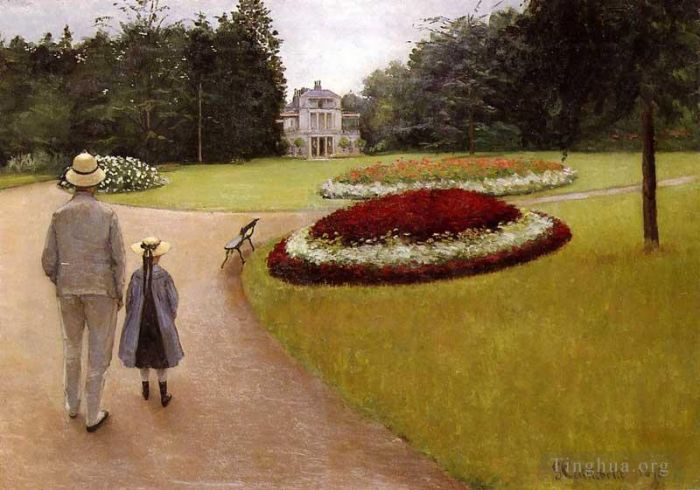 Gustave Caillebotte Ölgemälde - Der Park auf dem Caillebotte-Grundstück in Yerres