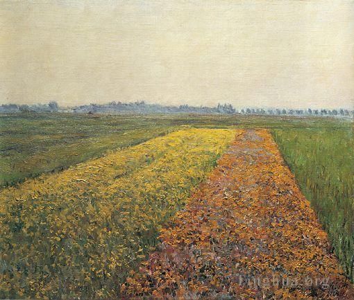 Gustave Caillebotte Ölgemälde - Die gelben Felder bei Gennevilliers