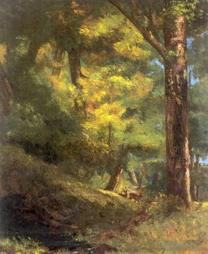 Gustave Courbet Werk - Deux Chevre Uils Dans la Forêt