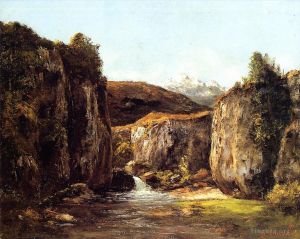Gustave Courbet Werk - Landschaft Die Quelle zwischen den Felsen des Doubs