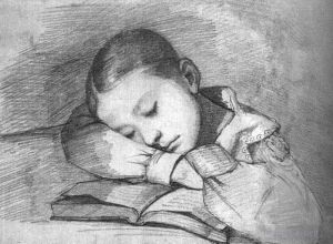 Gustave Courbet Werk - Porträt von Juliette Courbet als schlafendes Kind WBM