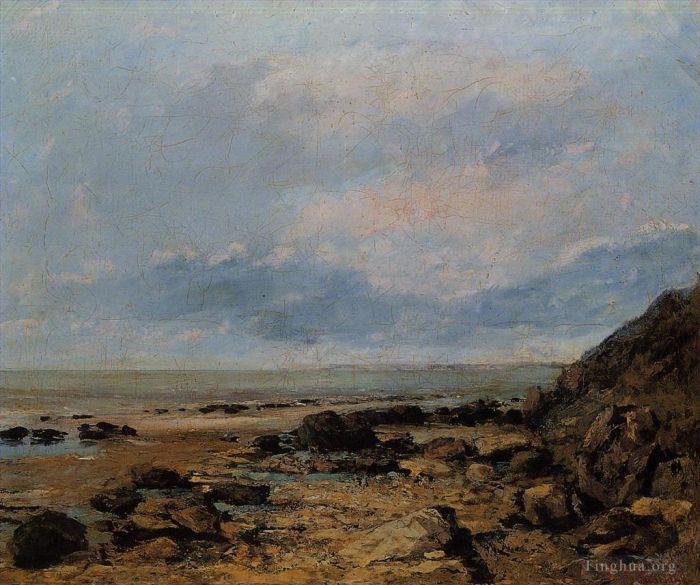 Gustave Courbet Ölgemälde - Felsige Küste