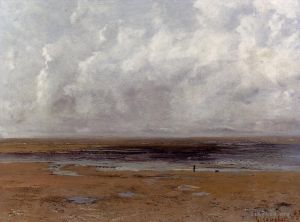 Gustave Courbet Werk - Der Strand von Trouville bei Ebbe
