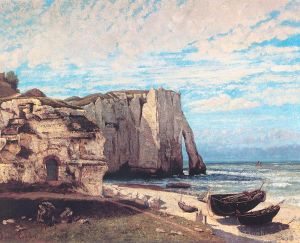 Gustave Courbet Werk - Die Klippe von Etretat nach dem Sturm