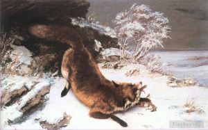 Gustave Courbet Werk - Der Fuchs im Schnee