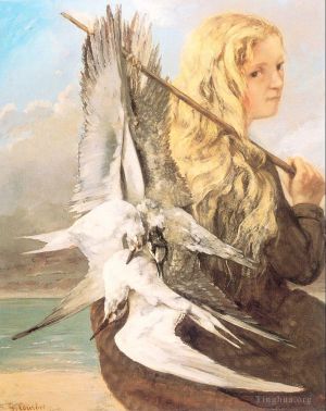 Gustave Courbet Werk - Das Mädchen mit den Möwen Trouville