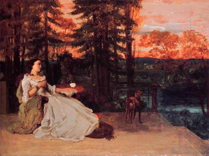 Gustave Courbet Ölgemälde - Die Dame von Frankfurt Gustave Courbet 1858