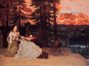 Gustave Courbet Werk - Die Dame von Frankfurt Gustave Courbet 1858