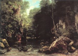Gustave Courbet Werk - Der schattige Bach Der Bach des Puits Noir