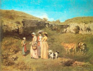 Gustave Courbet Werk - Die jungen Damen des Dorfes CGF