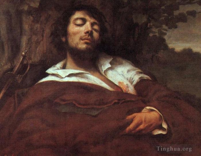 Gustave Courbet Ölgemälde - Verwundeter Mann WBM
