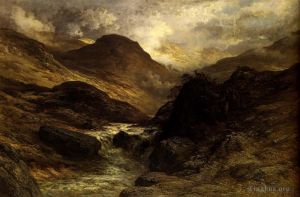 Gustave Dore Werk - Schlucht in der Berglandschaft