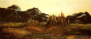 Gustave Dore Werk - Louis Christophe Eine Berglandschaft mit einer Ballonlandschaft
