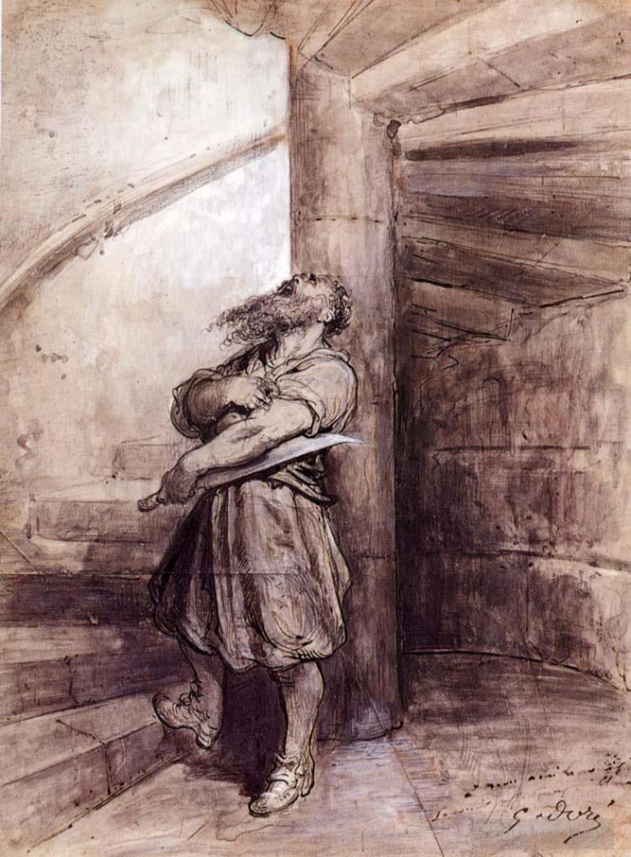 Gustave Dore Andere Malerei - Illustration für Charles Perraults Blaubart