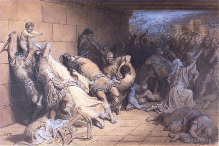 Gustave Dore Andere Malerei - Das Martyrium der Heiligen Unschuldigen