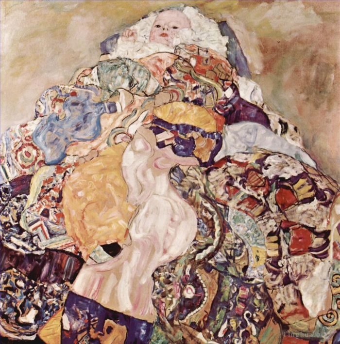 Gustave Klimt Ölgemälde - Baby 3