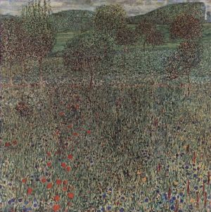 Gustave Klimt Werk - Blühendes Feld