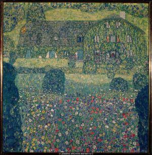 Gustave Klimt Werk - Landhaus am Attersee