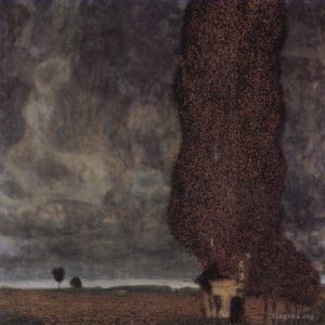 Gustave Klimt Werk - Die große Pappel oder aufziehendes Gewitter