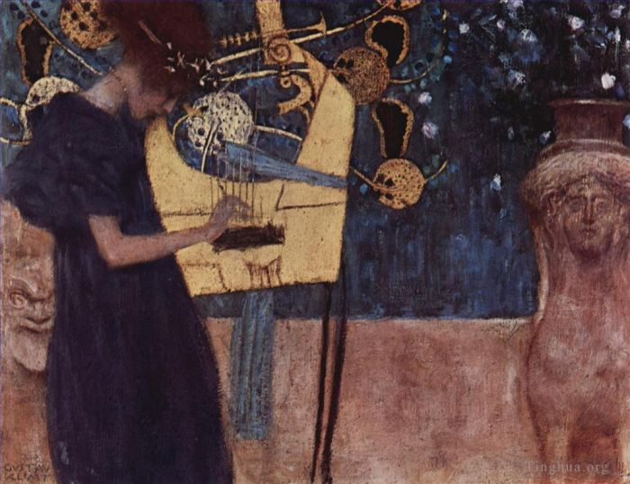 Gustave Klimt Ölgemälde - Die Musik