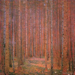 Gustave Klimt Werk - Tannenwald I