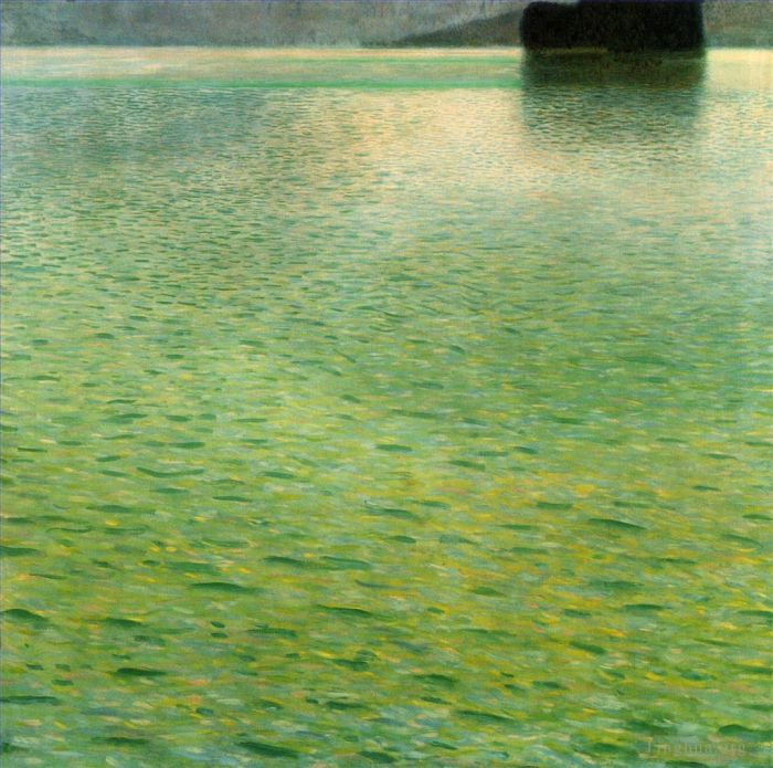 Gustave Klimt Ölgemälde - Insel im Attersee