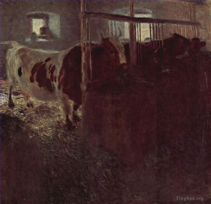 Gustave Klimt Ölgemälde - Kuheimer Stall