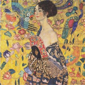 Gustave Klimt Werk - Frau mit Fächern