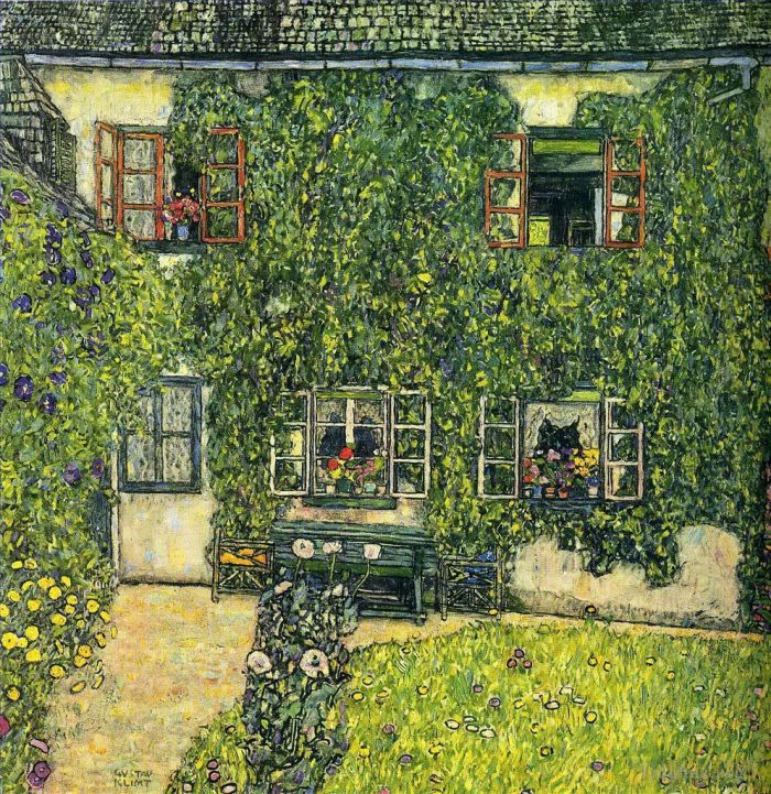 Gustave Klimt Ölgemälde - Das Haus Guardaboschi