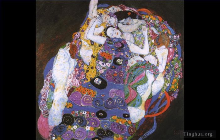 Gustave Klimt Ölgemälde - Die Jungfrauen